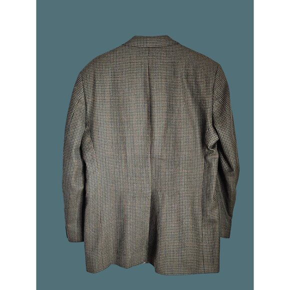 Lauren Ralph Lauren Mens LambsWool Blazer Jacket Houndstooth 42L Multi Color - Picture 2 of 12